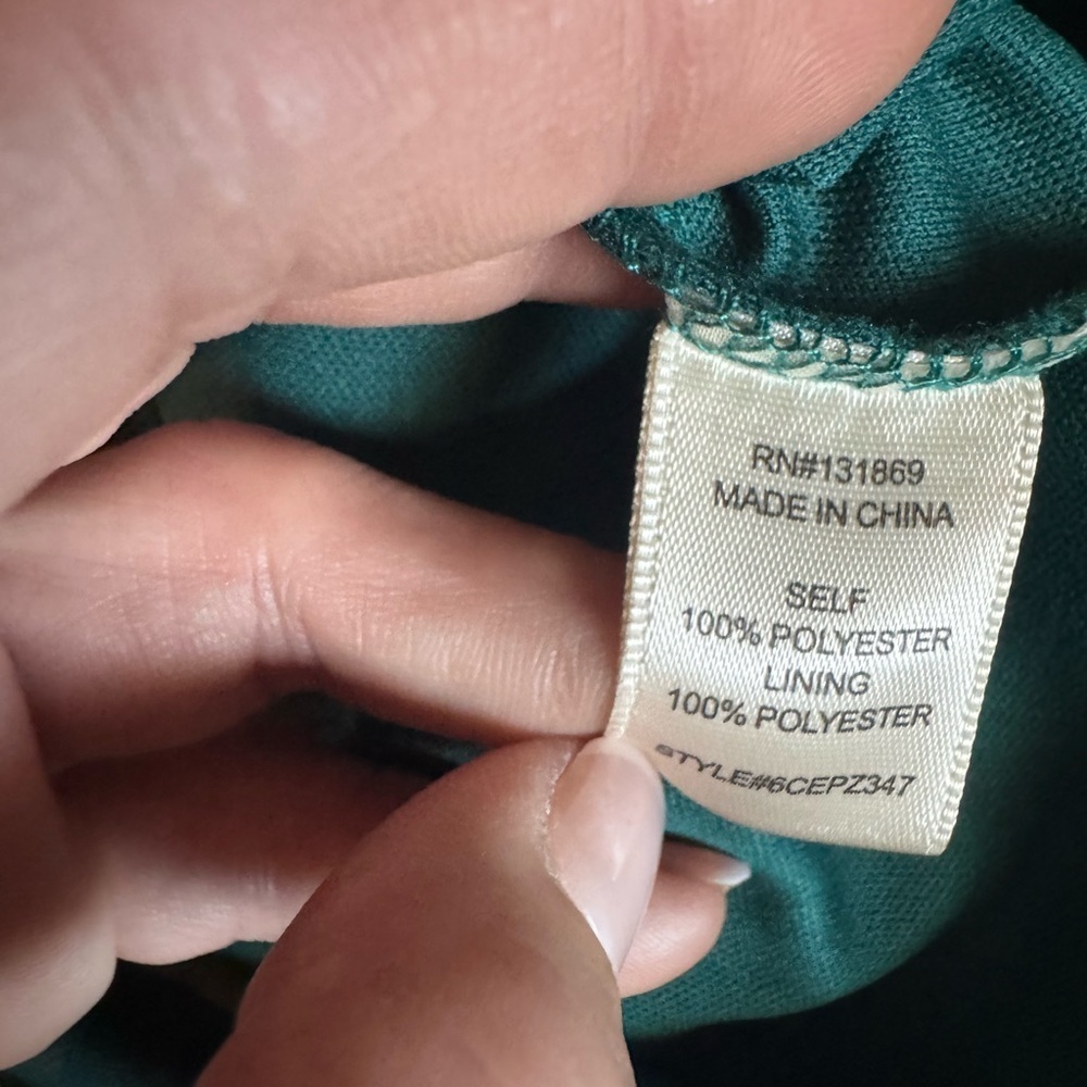 Elegant Teal Women's wedding guest cocktail Dress - Picture 9 of 11